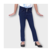 ICONIC ME - Kids Girls Premium Navy Blue Denim Jeans - None