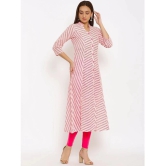 SVARCHI - Pink Rayon Womens Front Slit Kurti ( Pack of 1 ) - None