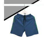 Mens Solid Blue Regular Fit Shorts-L