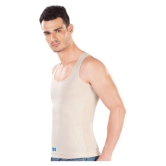 Dermawear - Beige Cotton Blend Men's Vest  ( Pack of 1 ) - XL