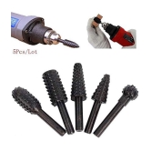 Rangwell High-speed steel Rotary Files Burr Drill Rotating Thorn Head 5pcs/set Polishing Accessories DIY Electric Grinding Head Woodworking Tools