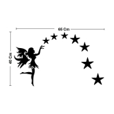 Asmi Collection Wall Sticker Moon & Stars ( 40 x 65 cms )