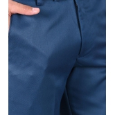 MANCREW - Blue Polycotton Slim - Fit Men's Formal Pants ( Pack of 1 ) - None