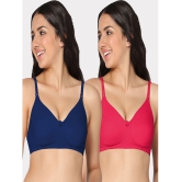 IN CARE LINGERIE - Multicolor Cotton Lightly Padded Women's Everyday Bra ( Pack of 2 ) - None