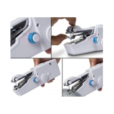 1PC White Color Rectangle Hand-held Portable Multi-functional Electric Mini Sewing Machine