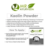 MR Ayurveda Kaolin Clay Powder for Skin Whitening Face Pack Masks 100 gm