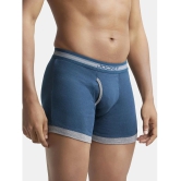 Jockey 1017 Men Super Combed Cotton Rib Solid Boxer Brief-Reflecting Pond & Mid Grey Mel (Pack of 2) - None