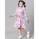 Oxolloxo Girls Checked Organic Cotton Fit & Flare Dress