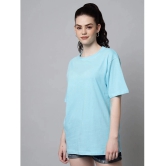 AKTIF Blue Cotton Blend Womens T-Shirt ( Pack of 1 ) - None