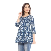 MANMAYEE  Women's Cotton Floral Print Top | Latest Trendy Short Tunic Tops