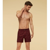 Savanna Cotton Boxers Hornbill Maroon L