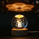 Crystal Ball-Moon / 6cm no base