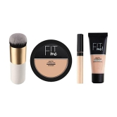 Lenon Beauty Foundation Brush, Cream Foundation Compact, Liquid Concealer Medium Pack of 4 100 g