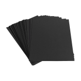 Eclet A3 50 pcs (180-240 GSM) Black Sheets Fluorescent Neon Craft 180 GSM Pastel Sheet for Greeting Cards, Art & Craft Home, School, Office Stationery