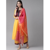 Estela - Yellow Straight Cotton Women's Stitched Salwar Suit ( Pack of 1 ) - None