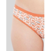 ILRASO - Orange Cotton Women's Bra & Panty Set ( Pack of 1 ) - None