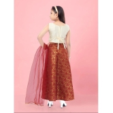 Aarika Off White Silk Girls Lehenga Choli Set ( Pack of 1 ) - None