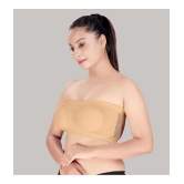 HAYA Beige Polyester Non Padded Womens Strapless Bra ( Pack of 1 ) - None