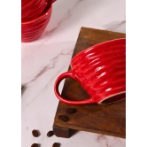 Red Twirl Coffee Mug-Set of two