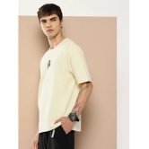 Difference of Opinion Cotton Oversized Fit Printed Half Sleeves Mens T-Shirt - Off White ( Pack of 1 ) - None