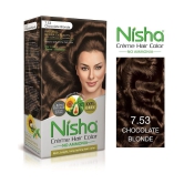 Nisha Cream Hair Color Long Lasting Permanent Hair Color Blonde Chocolate each 90 mL Pack of 3