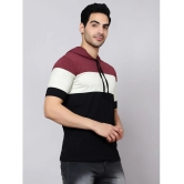 Diaz - Wine Cotton Blend Regular Fit Mens T-Shirt ( Pack of 1 ) - None