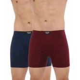 Dollar Bigboss Assorted Solid Cotton Blend Men Trunk (Pack of 2) - None