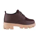 Shoetopia Brown Womens Sneakers - None