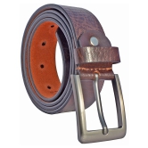 Loopa Brown Leather Formal Belt - 40