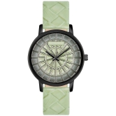 Newman Green Leather Analog Womens Watch