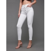 Miss Chase - White Denim Skinny Fit Womens Jeans ( Pack of 1 ) - None