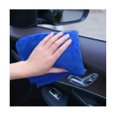 INGENS - Blue 250 GSM Microfiber Cloth For Automobile ( Pack of 4 )