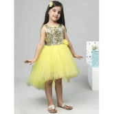 Toy Balloon Kids Yellow Net Girls Frock ( Pack of 1 ) - None