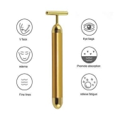 24K Gold Energy Beauty Bar Electric Facial Massage Roller-1