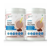 FYTIKA Daily Protein powder Chocolate flavour- 2x400G, (Pack of 2)