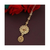 Paola Exclusive Stylish Gold Plated Traditional Maang Tikka Jewellery For women Girl - Golden