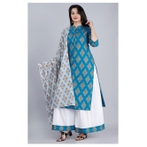 MAUKA Cotton Kurti With Sharara And Gharara - Stitched Suit Single - XXL