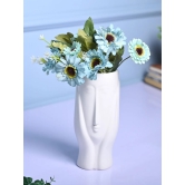 White Glossy Ceramic Vase - Stylish Simplicity