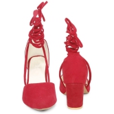 Ishransh - Red Women's Gladiators Heels - None