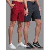 JILZ Multi Polyester Mens Shorts ( Pack of 2 ) - None