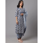 Kurta - Navy Print-XL