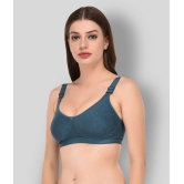 Elina - Blue Cotton Non - Padded Womens T-Shirt Bra ( Pack of 1 ) - 34D