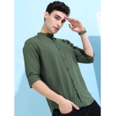 Ketch Cotton Blend Regular Fit Solids Full Sleeves Mens Casual Shirt - Green ( Pack of 1 ) - None