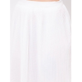 Zima Leto - White Polyester Womens Straight Skirt ( Pack of 1 ) - None