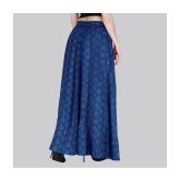 Sttoffa Blue Cotton Womens Flared Skirt ( Pack of 1 ) - None