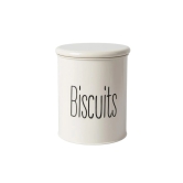 Tea & Sugar Jar (Each 900 Ml) +  Biscuits & Namkeen Jar (Each 1700 Ml) - White, Set Of 4