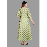 SIPET - Green Rayon Womens Anarkali Kurti ( Pack of 1 ) - None