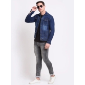 Rodamo Men Blue Washed Colourblocked Denim Jacket