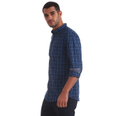 Ruggers 100 Percent Cotton Blue Shirt - None