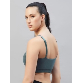 C9 Airwear - Green Nylon Lightly Padded Womens Sports Bra ( Pack of 1 ) - None